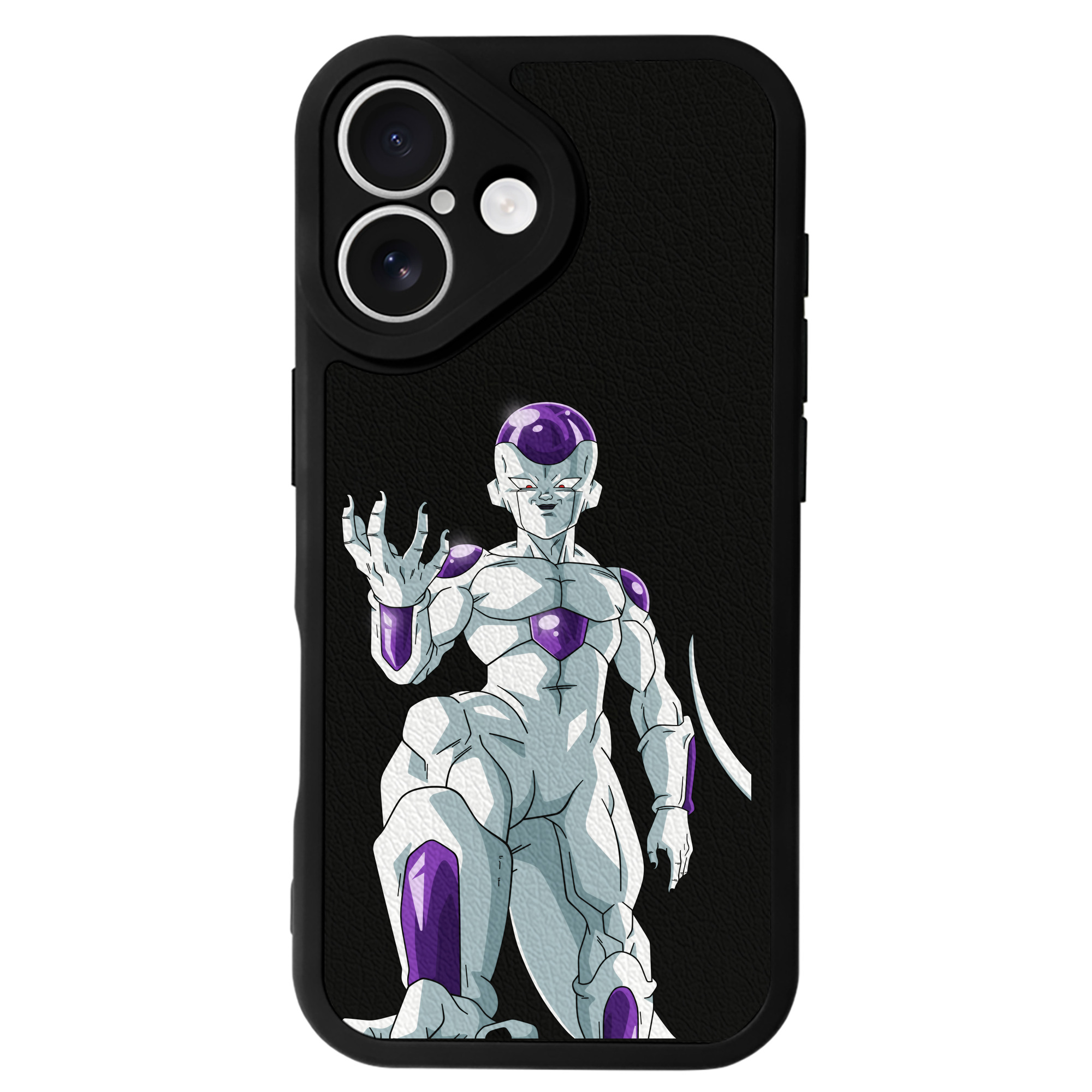（画像用） ドラゴンボール フリーザ DRAGON BALL Frieza 【iPhone 16シリーズ対応】シリコンスマホケース（レザー調） 材質：シリコン
